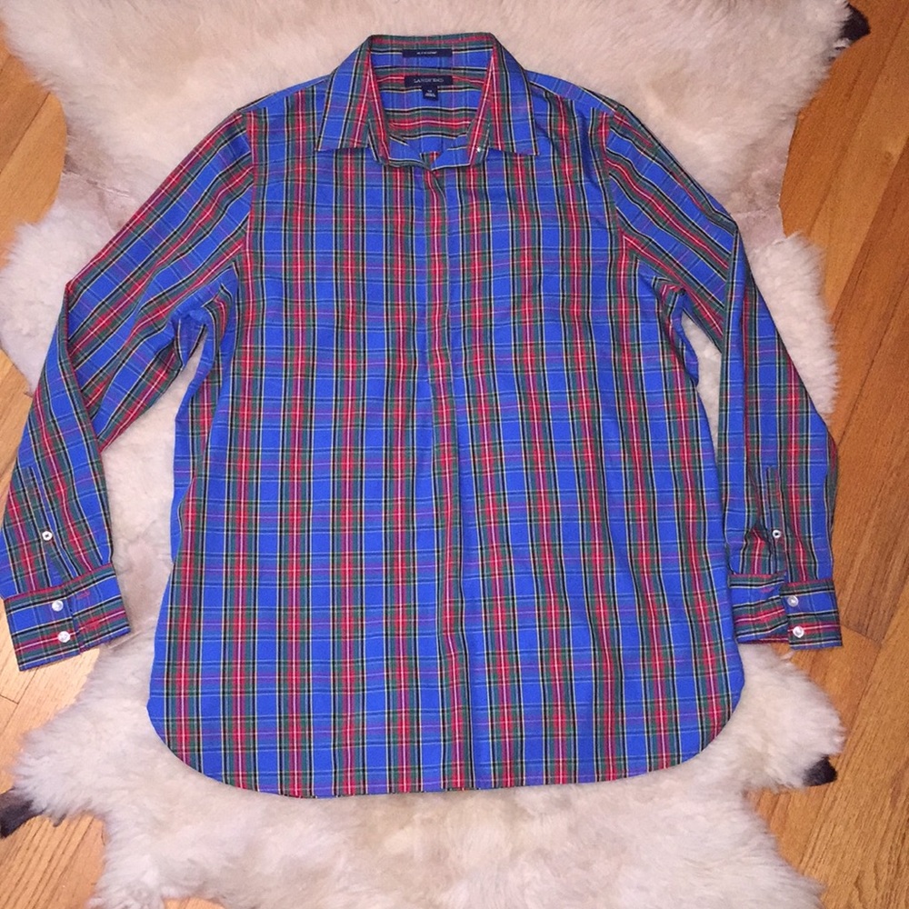 Lands’ End Plaid Shirt